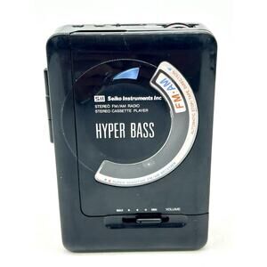 SEIKO KX-20AFXA Hyper Bass Stereo Radio Cassette Player Tested & Working